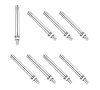PATIKIL 8 Pièces M8 x 120mm Boulons d'Expansion Argent | en Acier Inoxydable 304 pour Ancrage de Manchon de Fixation de Mur en Béton Brique Cloison Sèche Climatiseur