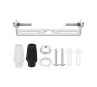 PATIKIL 85mm Plaque Plafonnier 1 Ensemble en Acier avec Vis Rondelle Écrou | Plaque de Fixation pour Luminaire Suspendu, Barre Transversale 2 Couleurs Bouchon