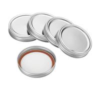 PATIKIL 86mm / 3-1/2" Régulier Bouche Fer Mason Bocal Couvercles | 1Ensemble/8 Paquet, Split-Type Conserves Bocaux Bouchons pour Cuisine Stockage