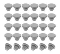 PATIKIL 8mm Diamètre Silicone Rond Snap, 30 Pièces en Type Verrouillage Mobilier Trou Bouchon Bouton Protecteur Couvercle Tête Convient pour Trou de 8mm, Gris
