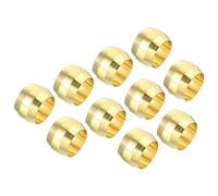 PATIKIL 8mm Tube OD Laiton Compression Manchons Viroles 20 Paquet | Laiton Virole Raccords Laiton Compression Raccord Assortiment Trousse