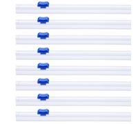 PATIKIL 8pcs 12in Coupe-Papier Glissant Plastique Bleu | Installation par Fente de Carte, pour Rouleaux de Papier Aluminium Papier Cire Papier Cuisson, Coupe-Papier Plastique