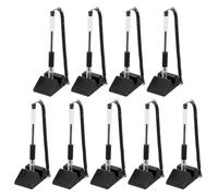 PATIKIL 9 Pcs Stylo Sécurisé avec Chaîne Adhésive et de Sécurité Noire | Comptoir de Réception Bureau, Recharges Encre, pour Fournitures de Bureau