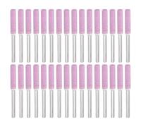 PATIKIL Affûteur De Chaîne De Tronçonneuse Diamant 3/16" 32 Pcs | Pierre À Aiguiser, Haute Dureté, Kit De Polissage, Outil De Meulage, Pour Tronçonneuse Pierre Bijoux Bois, Rose (4.8mm)