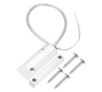 PATIKIL Alarme Porte Roulante Contact Capteur, 2pcs 0~100 V/0,5 A Interrupteur Magnétique Roseau avec 2 Fils pour Non Kit pour Maison Garage, Gris