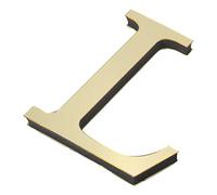 PATIKIL Alphabet Acrylique 3D Miroir Paroi Autocollants Lettre L Clair Doré | Lettre Signe Art, Autoadhésif Maison Décoration Autocollant Décalcomanie pour Bricolage Maison Décoration