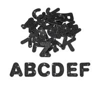 PATIKIL Alphabet Autocollants En Mousse, 52Pcs Lettres A-Z EVA Autoadhésifs Pailletés Formes En Mousse Fournitures Artisanales Pour Scrapbook Carte DIY Décoration Maison, Noir