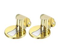 PATIKIL Arrêt de Porte Magnétique Invisible, Lot de 2, sans Perçage, Support de Butée de Porte Réglable avec Adhésif et Fixation par Vis pour La Maison, Le Bureau, Couleur Or Brillant