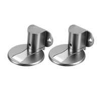 PATIKIL Arrêt de Porte Magnétique Invisible, Lot de 2, sans Perçage, Support de Butée de Porte Réglable avec Adhésif et Fixation par Vis pour La Maison, Le Bureau, La Chambre, Gris