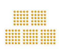 PATIKIL Autocollants en Forme D'Étoile en Acrylique Auto-Adhésifs de 10 mm, 5 Feuilles de Strass en Forme D'Étoile Cristal pour La Décoration, Jaune