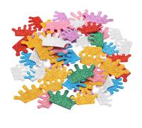 PATIKIL Autocollants en Mousse, 60 Pièces, Autocollants en Mousse Pailletée Auto-Adhésive Eva pour Loisirs Créatifs, Scrapbooking, Décoration Maison, Couronne