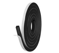 PATIKIL Bande d'étanchéité pour porte Weather Stripping, 1 rouleau 1/2 pouce x 1/2 pouce x 10 pieds Ruban en mousse auto-adhésif haute densité isolant acoustique pour porte fenêtre, noir
