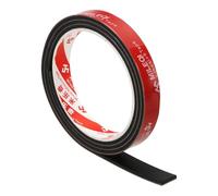 PATIKIL Bandes En Caoutchouc Néoprène Pour Joint D'Amortissement Noir | 15mm De Largeur x 3mm D'Épaisseur x 1 Mètre De Longueur, Feuille En Caoutchouc Solide Autoadhésive, Bricolage