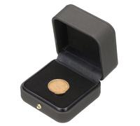 PATIKIL Boîte d'Exposition de Pièces, Boîte de Présentation de Pièces Boîte à Pièces Étui à Pièces avec Porte-Pièces Adapté pour Pièces de 25mm pour Collectionneurs de Dollars, Gris
