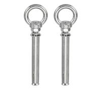 PATIKIL Boulon à œil M8x100mm Pour Béton, 2 Pcs 304 Acier Inoxydable Boulons d'ancrage d'élévation à expansion Anneau d'œil Fixation Pour Plafond Mur en Béton Briqueterie, Argent