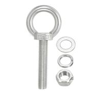 PATIKIL Boulon d'Ancrage à Œil M16 x 80mm, en Acier Inoxydable 304, avec Écrous et Rondelles pour Suspendre des Hamacs et autres Articles