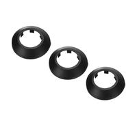 PATIKIL Cache Tuyau Radiateur, 3pcs Manchons de Tuyaux d'Eau en Plastique PP pour 1,57"/40mm, Décoration Écussons Coffrage Rosace Tuyau Chauffage Plomberie Chaudière Poêle Mural, Noir