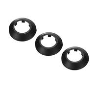 PATIKIL Cache Tuyau Radiateur, 3pcs Manchons de Tuyaux d'Eau en Plastique PP pour 1,69"/43mm, Décoration Écussons Coffrage Rosace Tuyau Chauffage Plomberie Chaudière Poêle Mural, Noir