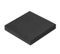 PATIKIL Caoutchouc Banc Bloc 4"x4"x0.6", Carré Estampage Base pour Bijoutiers martelages, Façonnage, Chasse, Aplatissement Métals, Noir