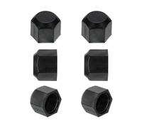 PATIKIL Capuchon en plastique 1/2", filetage femelle 3/4-16UNF 6 pièces Raccord de tube à bride SAE 45 degrés Capuchon de valve Bouchon d'arrêt pour Ligne de gaz hydraulique, noir
