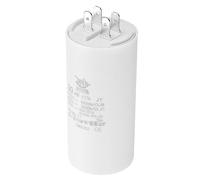 PATIKIL CBB60 30uF Condensateur de Démarrage, AC 450V 4 Broches 50/60Hz Double Insertion Cylindre Fond pour Climatisation, Pompe à Eau, Moteur de Ventilateur Étoile 96 x 45mm