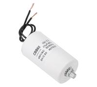 PATIKIL CBB60 Condensateur 20uF Condensateur de Démarrage, AC 450V 2 fils 50/60Hz Fond Cylindrique avec M8 x 13mm Vis pour Machine à Laver, Moteur de Pompe à Eau, 72 x 40mm, Blanc