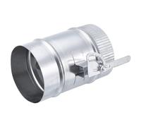 PATIKIL Clapet Coupe-Feu avec Manchon, 4 Pouces, Soupape de Contrôle de Débit D'Air de Ventilation de Volume de Conduit, Poignée de Réglage en Métal Galvanisé, pour Hvac