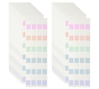 PATIKIL Clear Index Sticky Tabs, 480 Pcs Small Transparent Sticky Notes Bookmarks Planner Stickers Page Tabs Pour Office Notebooks File Folder Ledger Book, Morandi 6 Colors