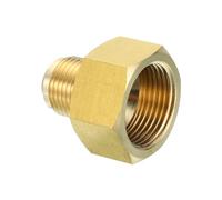 PATIKIL Connecteur Évasé Femelle 3/4" x 1/2" Mâle, Adaptateur en Laiton Évasé SAE à 45 Degrés, Raccord de Tuyau Évasé pour Conduite de Gaz d'Air, Réfrigération, CVC
