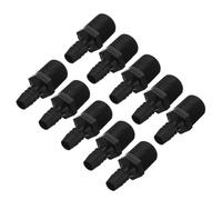 PATIKIL Connecteur mâle 3/8" Barb x 1/2" NPT, 10 pièces Raccord de Tuyau en Plastique Raccord de Tuyau Industriel à Barbe pour Raccord de Tuyau, pour Eau air Carburant