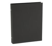 PATIKIL Couverture de Classeur B5, Protège-Cahier à Anneaux Ronds de 9, Coquille de Classeur en Papier Kraft Rigide pour Dossier de Cahier de Réunion, Noir
