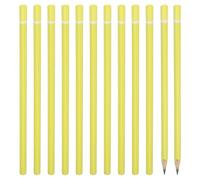 PATIKIL Crayons En Bois Triangle En Gros, Pack De 12 Crayons HB En Graphite Pour Fournitures De Bureau, Fournitures D'Ingénierie, D'Écriture, D'Art Et De Dessin, Jaune
