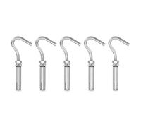 PATIKIL Crochet Pour Mur En Béton M6, 5 Pcs Crochet D'Expansion En Acier Inoxydable 304 À Coupe Ouverte Pour Plafond Murs En Béton Maçonnerie Intérieur Extérieur, Argent