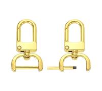 PATIKIL Crochets Pivotants De 0.8 Pouce, 2 Pièces Anneau D Détachable Avec Tige Filetée, Fermoirs Pivotants Pour Sangle De Sac Bourse Lanière DIY Quincaillerie, Or