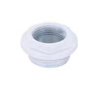 PATIKIL Douille de réduction pour radiateur, filetage à droite 1" BSP x 3/4" BSP Bouchons de purge manuels pour radiateurs, bouchon en fonte pour radiateurs, blanc