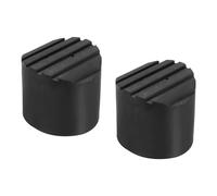 PATIKIL Échelle Non Glissante Pieds 2.2"/56mm, 2pcs Caoutchouc Rond Pied Protection Tapis Coussin Remplacement pour Télescopique Pliable Rallonge Échelle Protection, Noir