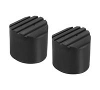 PATIKIL Échelle Non Glissante Pieds 2.4"/60mm, 2pcs Caoutchouc Rond Pied Protection Tapis Coussin Remplacement pour Télescopique Pliable Rallonge Échelle Protection, Noir