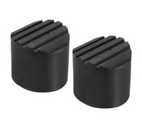 PATIKIL Échelle Non Glissante Pieds 3.5"/90mm, 2pcs Caoutchouc Rond Pied Protection Tapis Coussin Remplacement pour Télescopique Pliable Rallonge Échelle Protection, Noir