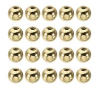 PATIKIL Écrou Borgne M3x0.5mm Sphérique 20 Pcs Cache Boulon Boule en Acier au Carbone pour Trou Borgne, Poignée, Écrou, Décoration pour Meubles, Lampe ou Projet de Bricolage, Doré