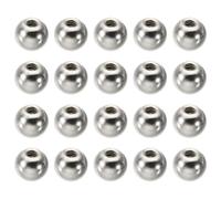 PATIKIL Écrou Borgne M3x0.5mm Sphérique 30 Pcs Cache Boulon Boule en Acier au Carbone pour Trou Borgne, Poignée, Écrou, Décoration pour Meubles, Lampe ou Projet de Bricolage, Argenté