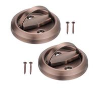 PATIKIL Encastré Porte Poignées, 2 pcs Rond Flush Poignées Inox Acier Meubles Serrures Caché Intégré Ignifuge Porte Meubles Tirer Foncé Or