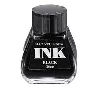 PATIKIL Encre pour Stylo Plume Noir 30ml pour Écriture Peinture Journaling | Encre Calligraphie En Bouteille Couleur Non Carbone Flux Lisse Couleurs Dip Set Dessin Fournitures Artistiques