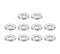 PATIKIL Entretoises en Acier Inoxydable M5, 10pcs Entretoise Métallique à Vis Ronde, Rondelle Plate pour Vis Tige Filetée Écrous Boulons Gonds de Porte, 5.2mm ID x 12mm OD x 2mm Hauteur