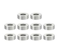 PATIKIL Entretoises en Acier Inoxydable M5, 10pcs Entretoise Métallique à Vis Ronde, Rondelle Plate pour Vis Tige Filetée Écrous Boulons Gonds de Porte, 5.2mm ID x 12mm OD x 4mm Hauteur