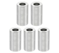 PATIKIL Entretoises en Acier Inoxydable M5, 5pcs Entretoise Métallique à Vis Ronde, Rondelle Plate pour Vis Tige Filetée Écrous Boulons Gonds de Porte, 5.2mm ID x 10mm OD x 20mm Hauteur