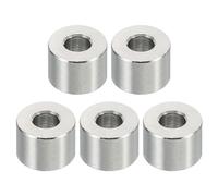 PATIKIL Entretoises en Acier Inoxydable M5, 5pcs Entretoise Métallique à Vis Ronde, Rondelle Plate pour Vis Tige Filetée Écrous Boulons Gonds de Porte, 5.2mm ID x 12mm OD x 8mm Hauteur