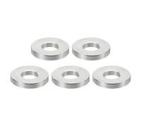 PATIKIL Entretoises en Acier Inoxydable M5, 5pcs Entretoise Métallique à Vis Ronde, Rondelle Plate pour Vis Tige Filetée Écrous Boulons Gonds de Porte, 5.2mm ID x 12mm OD x 2mm Hauteur