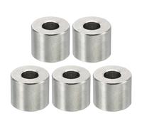 PATIKIL Entretoises en Acier Inoxydable M5, 5pcs Entretoise Métallique à Vis Ronde, Rondelle Plate pour Vis Tige Filetée Écrous Boulons Gonds de Porte, 5.2mm ID x 12mm OD x 10mm Hauteur