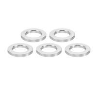 PATIKIL Entretoises en Aluminium M12, 5pcs Entretoise Métallique à Vis Ronde, Rondelle Plate pour Vis Tige Filetée Écrous Boulons Gonds de Porte, 12.5mm ID x 20mm OD x 3mm Hauteur