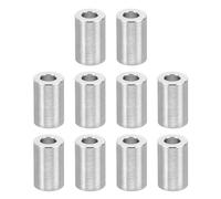 PATIKIL Entretoises en Aluminium M2, 10pcs Entretoise Métallique à Vis Ronde, Rondelle Plate pour Vis Tige Filetée Écrous Boulons Gonds de Porte, 2.6mm ID x 5mm OD x 8mm Hauteur